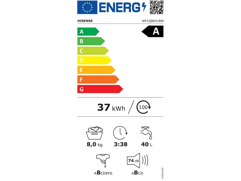 Lave linge HISENSE WF1Q8041BW 8 kg