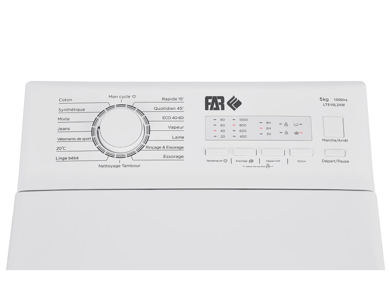 Lave linge FAR LT510L24W G 5 kg